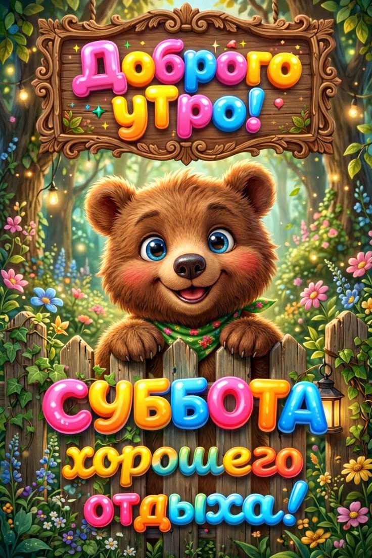 Доброго утро! Суббота хорошего отдыха!