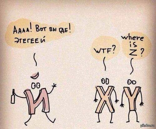 АААА! Вот вы где! ЭТЕГЕЕЙ. WTF? where is Z?