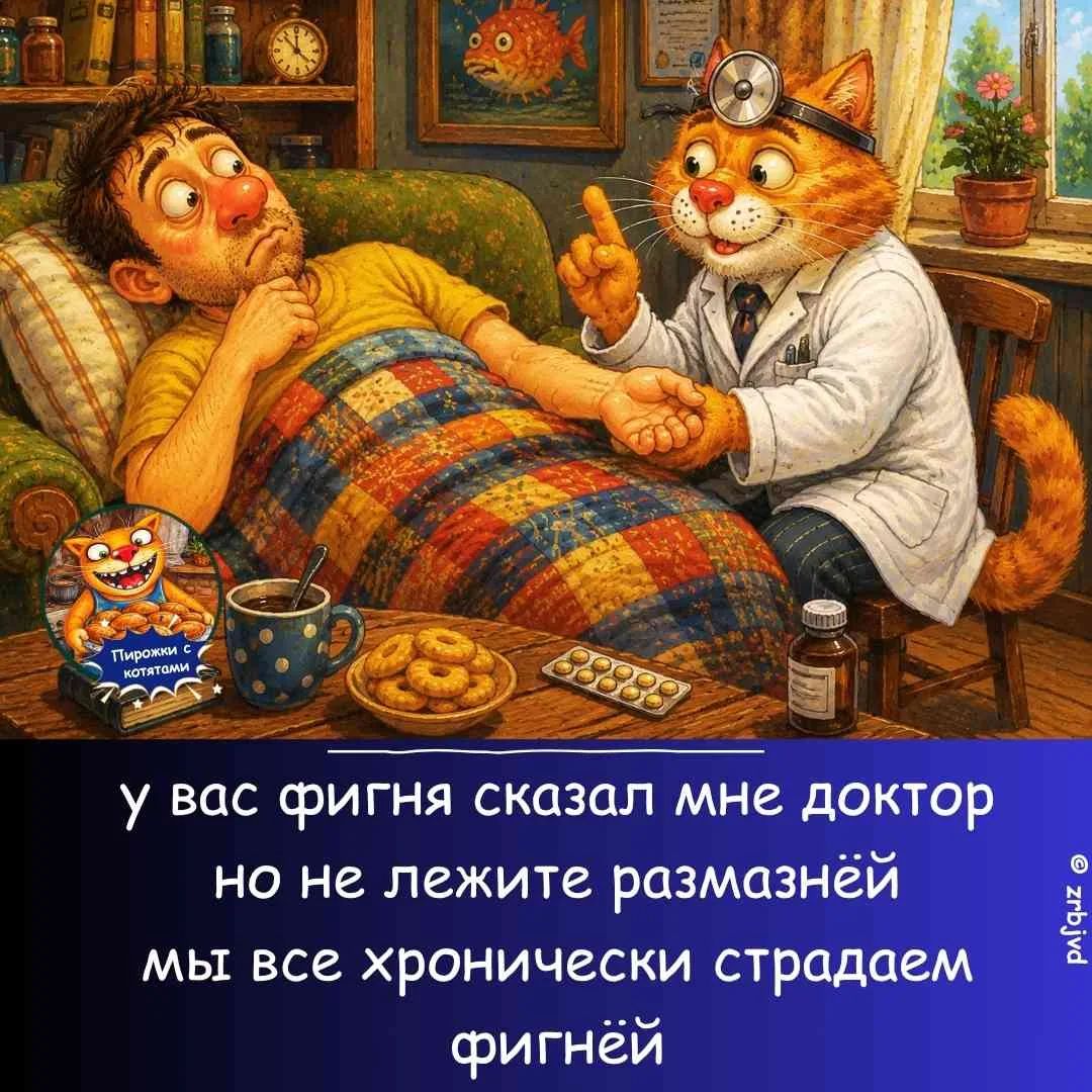 ПИРОЖКИ С КОТЯТАМИ У ВАС ФИГНЯ СКАЗАЛ МНЕ ДОКТОР НО НЕ ЛЕЖИТЕ РАЗМАЗНЁЙ МЫ ВСЕ ХРОНИЧЕСКИ СТРАДАЕМ ФИГНЁЙ