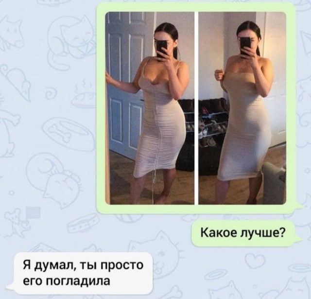 Какое лучше? Я думал, ты просто его погладила