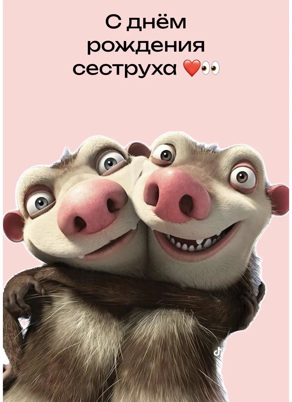 С днём рождения сеструха ❤️👀