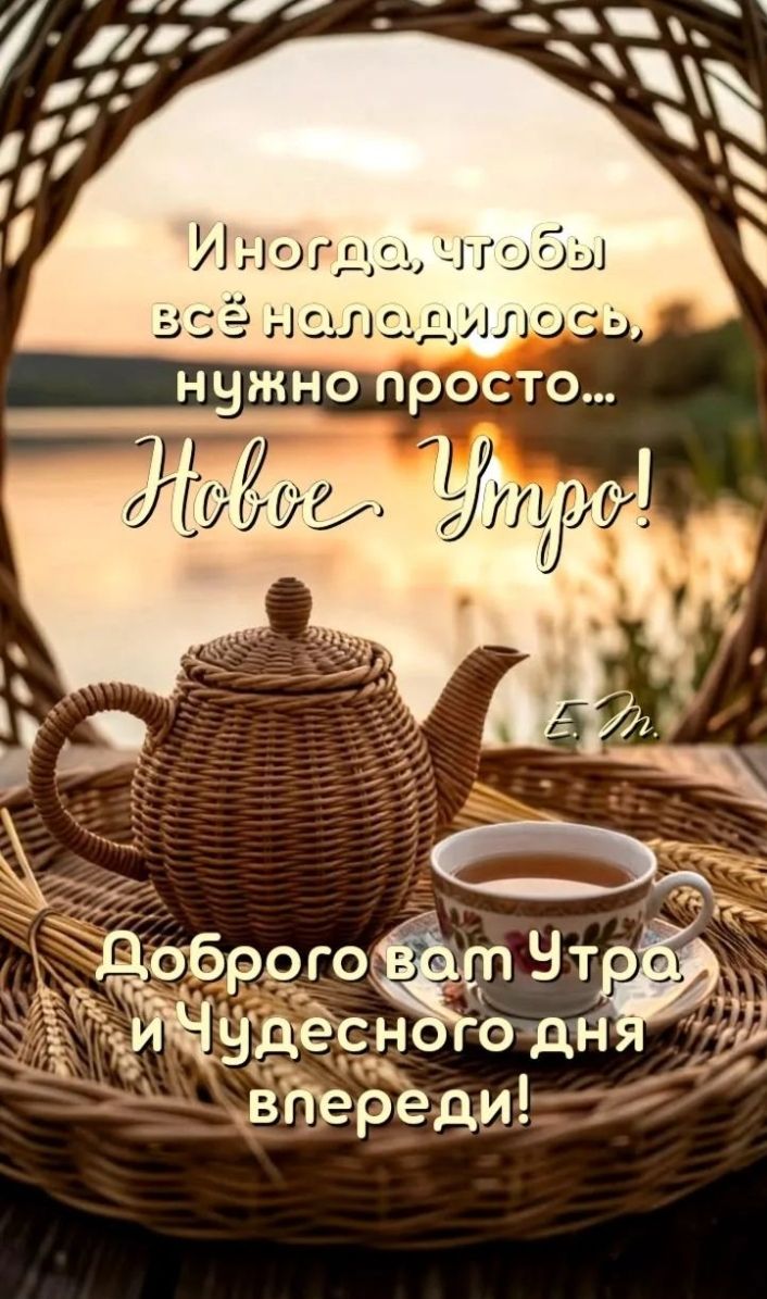 Иногда, чтобы всё наладилось, нужно просто... Новое Утро! Доброго вам Утра и Чудесного дня впереди!