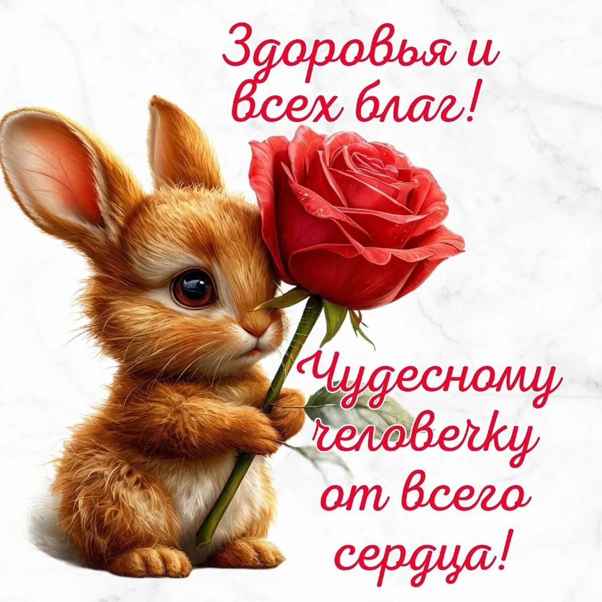 Здоровья и всех благ! Чудесному человеку от всего сердца!