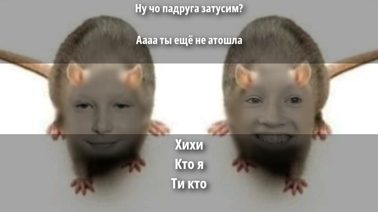 Ну чо подруга затусим? Аааа ты ещё не отошла Хихи Кто я Ти кто