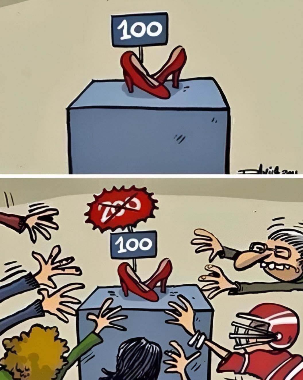 100, скидка