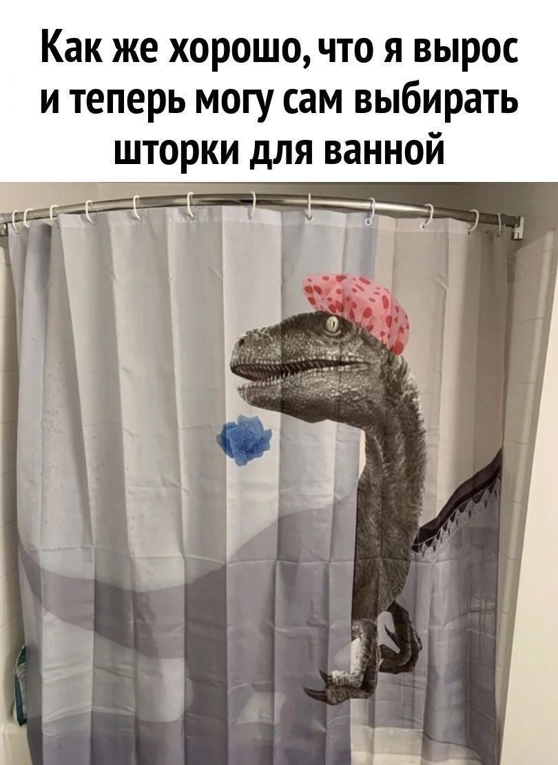 Как же хорошо, что я вырос и теперь могу сам выбирать шторки для ванной