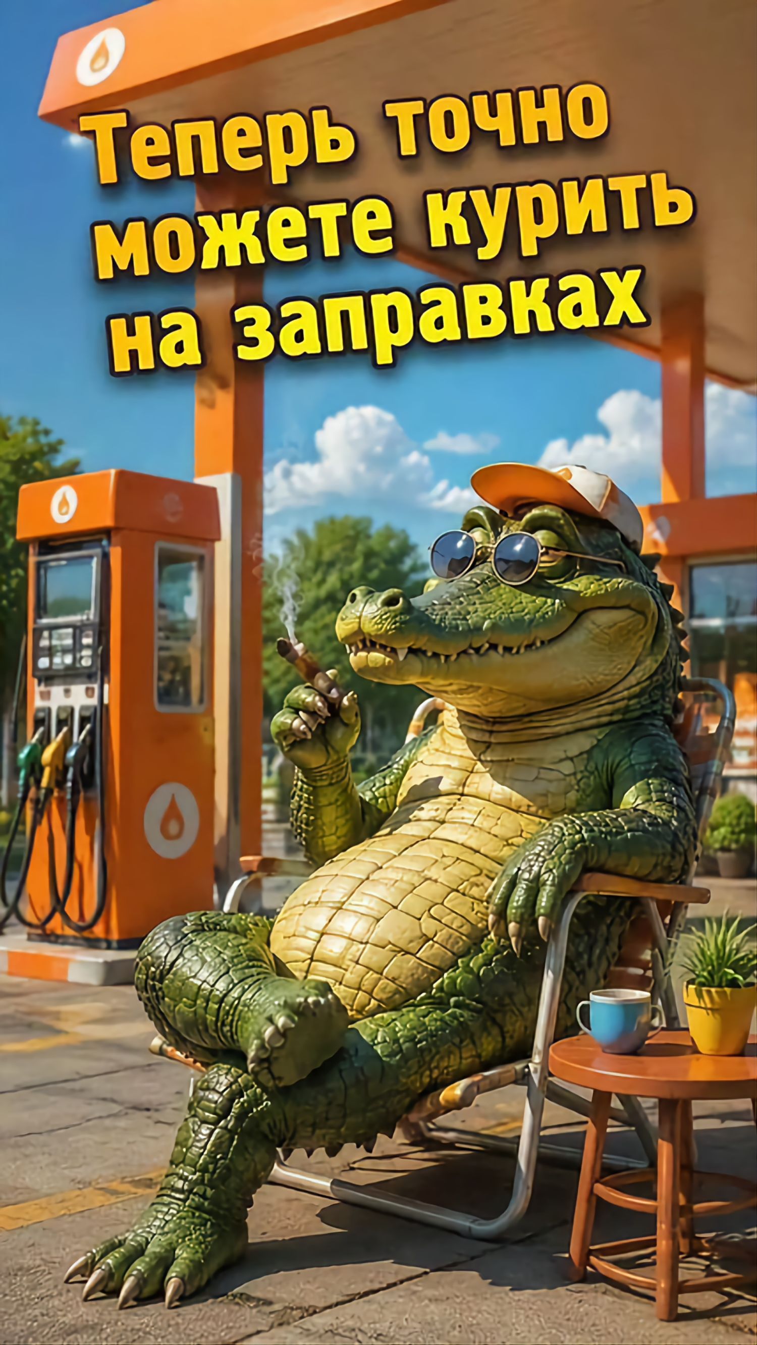 Теперь точно можете курить на заправках