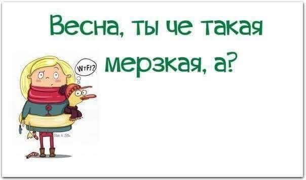Весна, ты че такая мерзкая, а? WTF!?