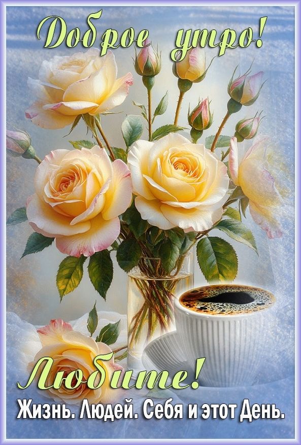 Доброе утро! Любите! Жизнь. Людей. Себя и этот День.