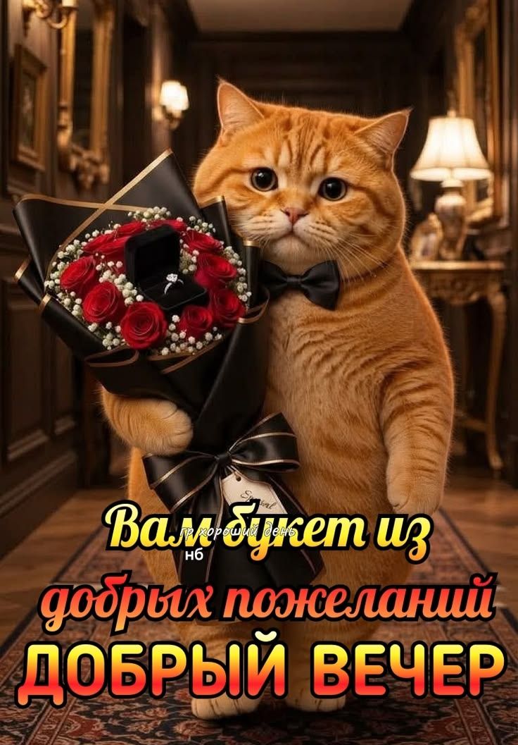 Вам букет из добрых пожеланий ДОБРЫЙ ВЕЧЕР