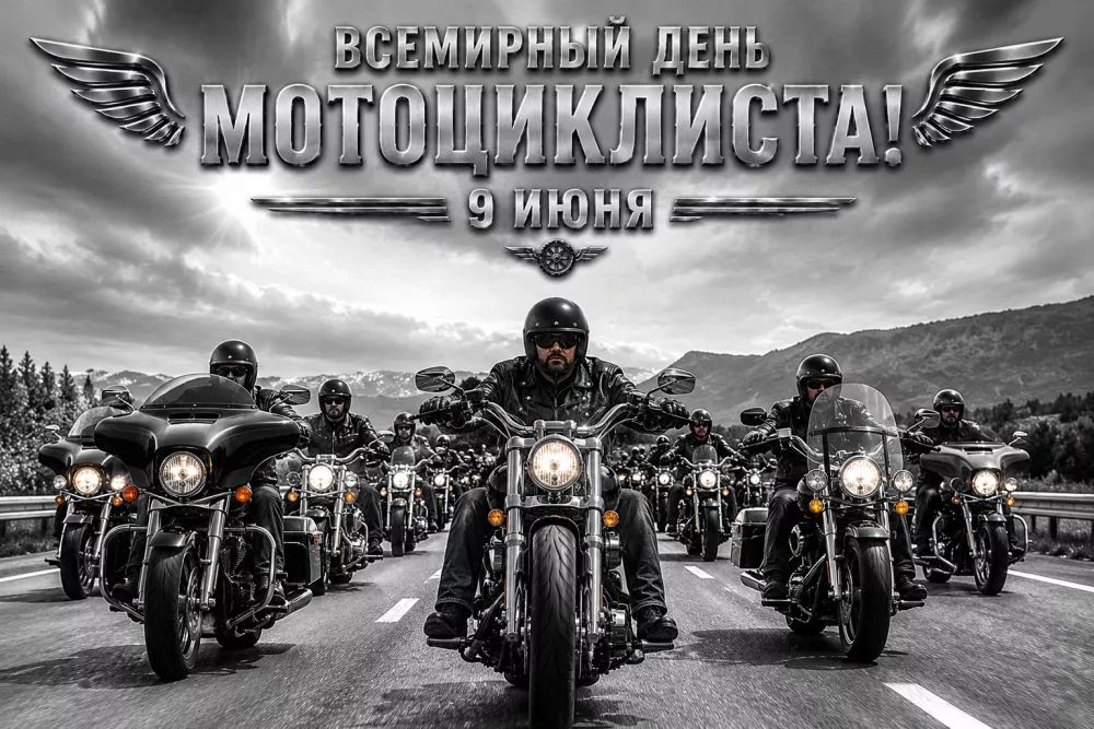 ВСЕМИРНЫЙ ДЕНЬ МОТОЦИКЛИСТА! 9 ИЮНЯ