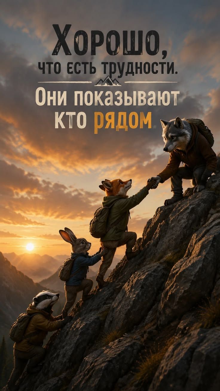 Хорошо, что есть трудности. Они показывают кто рядом