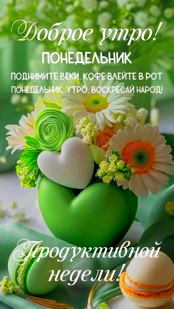 Доброе утро! ПОНЕДЕЛЬНИК ПОДНИМИТЕ ВЕКИ, КОФЕ ВЛЕЙТЕ В РОТ ПОНЕДЕЛЬНИК, УТРО, ВОСКРЕСАЙ НАРОД! Продуктивной недели!