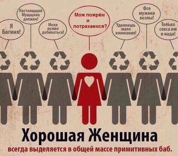 Я багиня! Настоящий Мужщина должен! Меня нужно добиваться! Мож пожрём и потрахаемся? Уделяешь мало внимания! Все мужики козлы! Только секса им и нада! Хорошая Женщина всегда выделяется в общей массе примитивных баб.