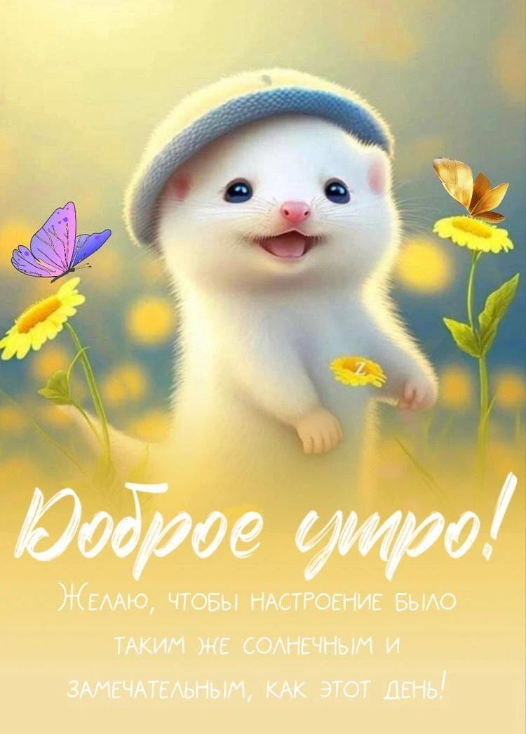 Доброе утро! Желаю, чтобы настроение было таким же солнечным и замечательным, как этот день!