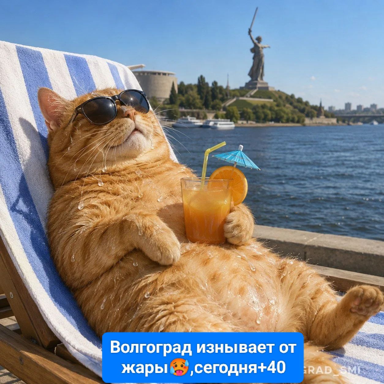 Волгоград изнывает от жары 🥵, сегодня+40