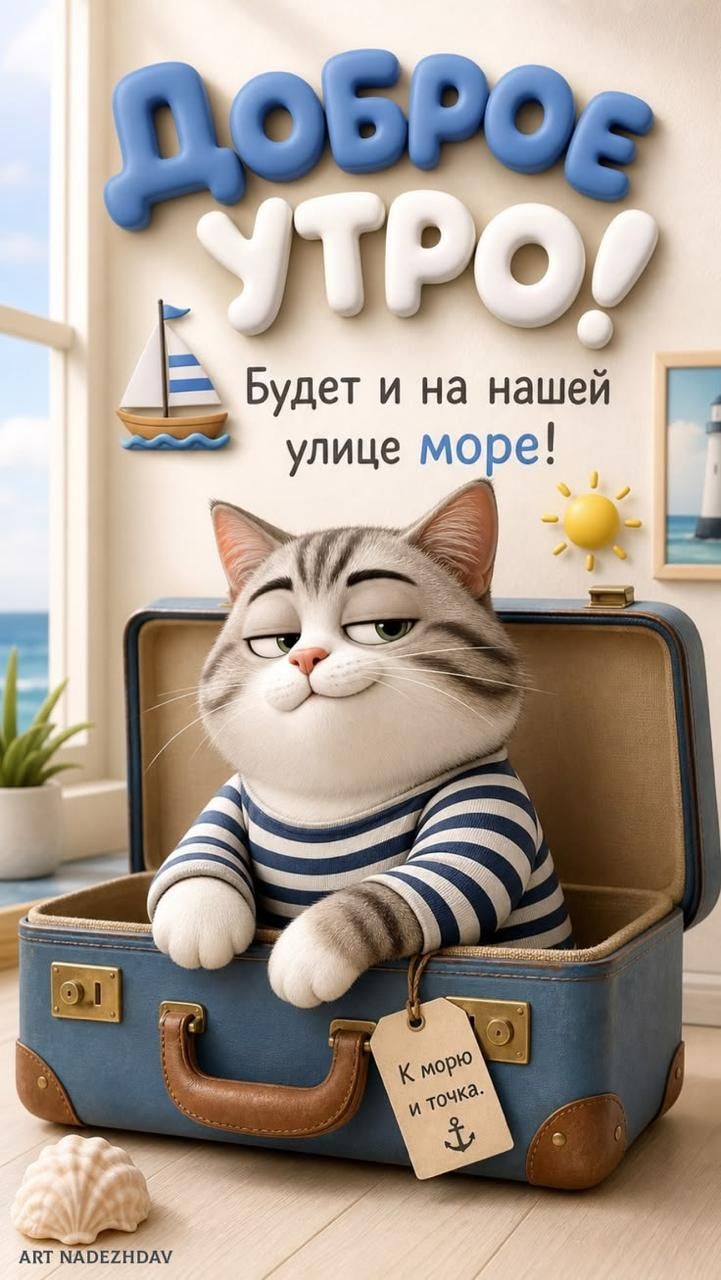 Доброе утро! Будет и на нашей улице море! К морю и точка. ART NADEZHDAV
