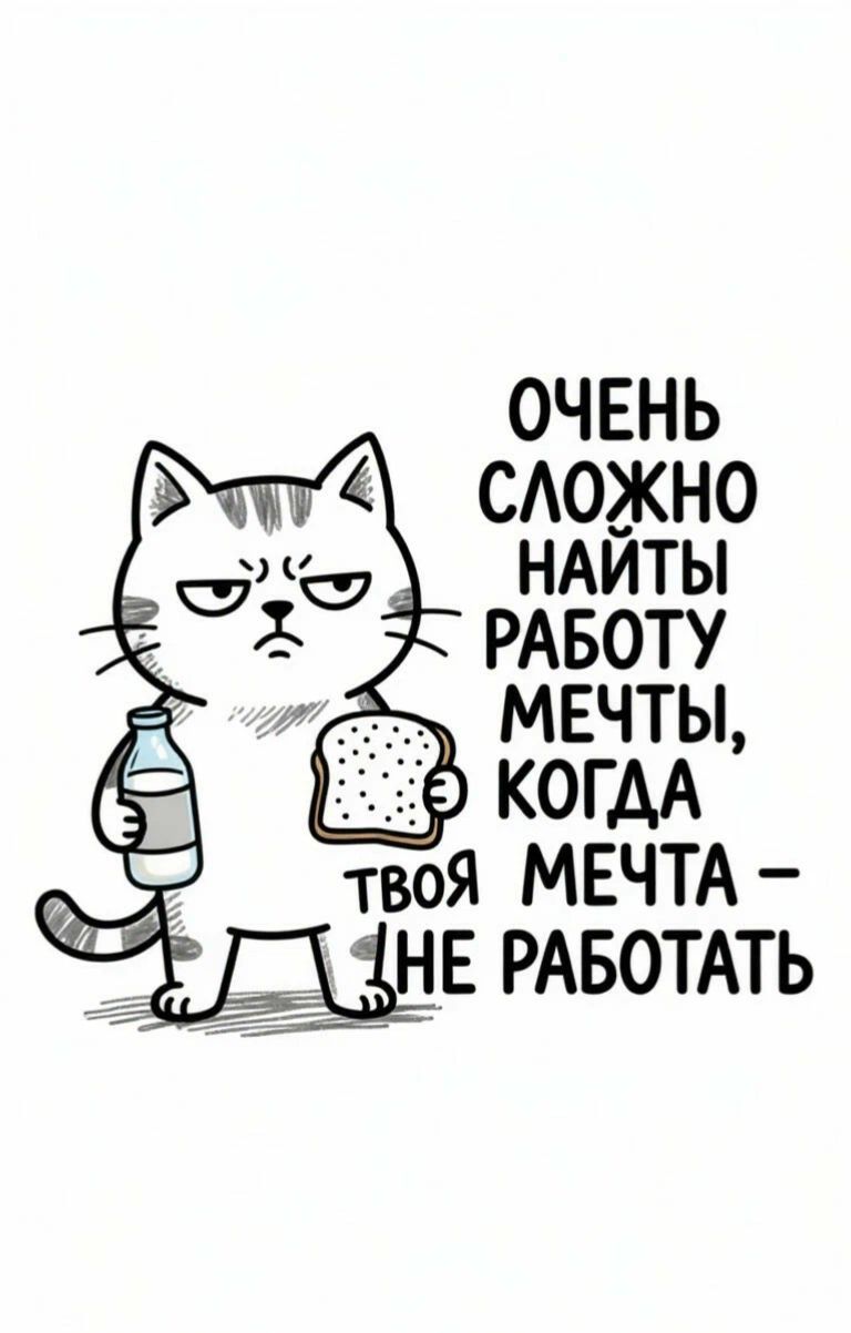 Очень сложно найти работу мечты, когда твоя мечта — не работать