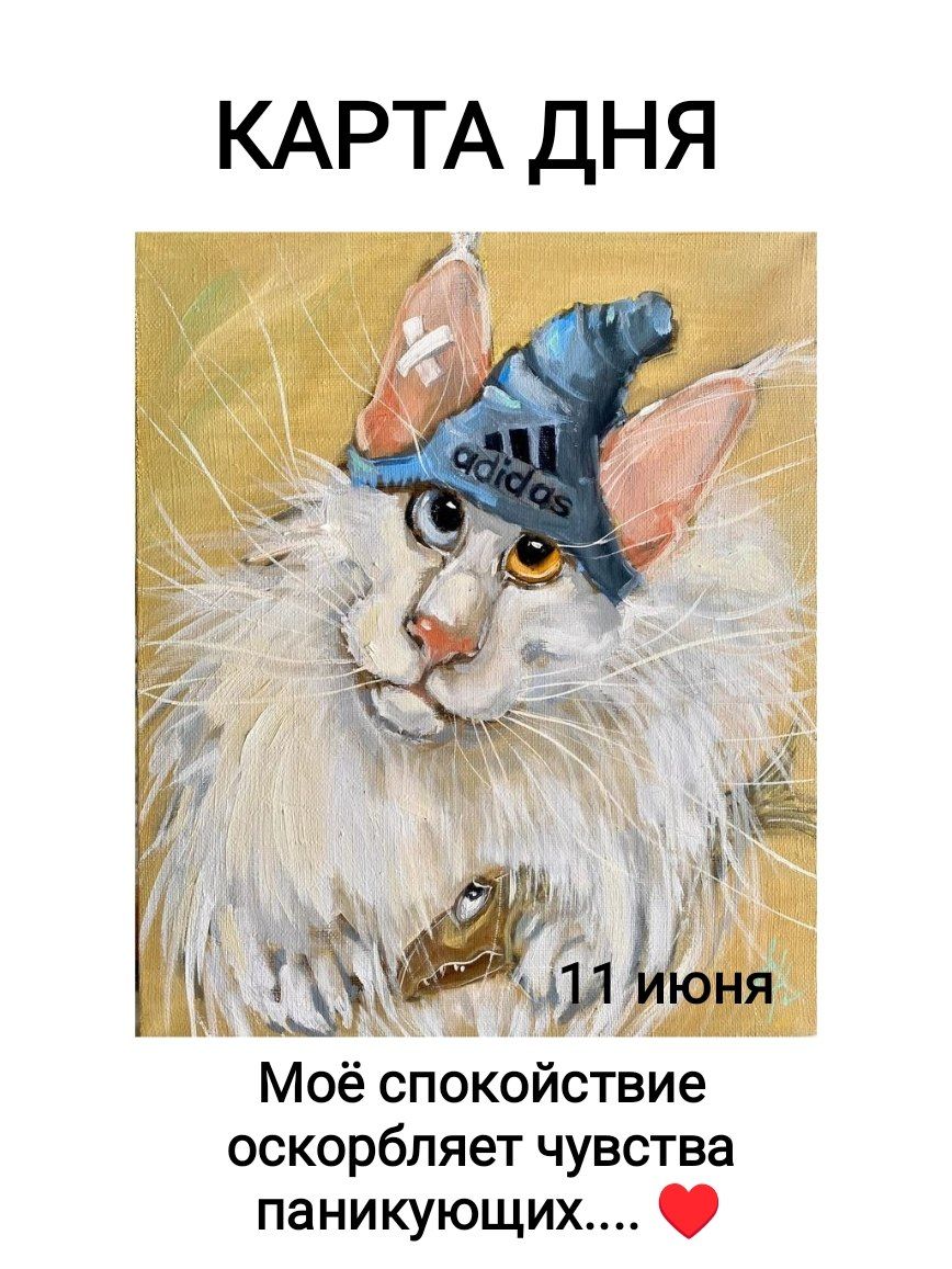 КАРТА ДНЯ 11 июня Моё спокойствие оскорбляет чувства паникующих.... adidas