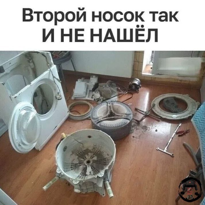 Второй носок так И НЕ НАШЁЛ