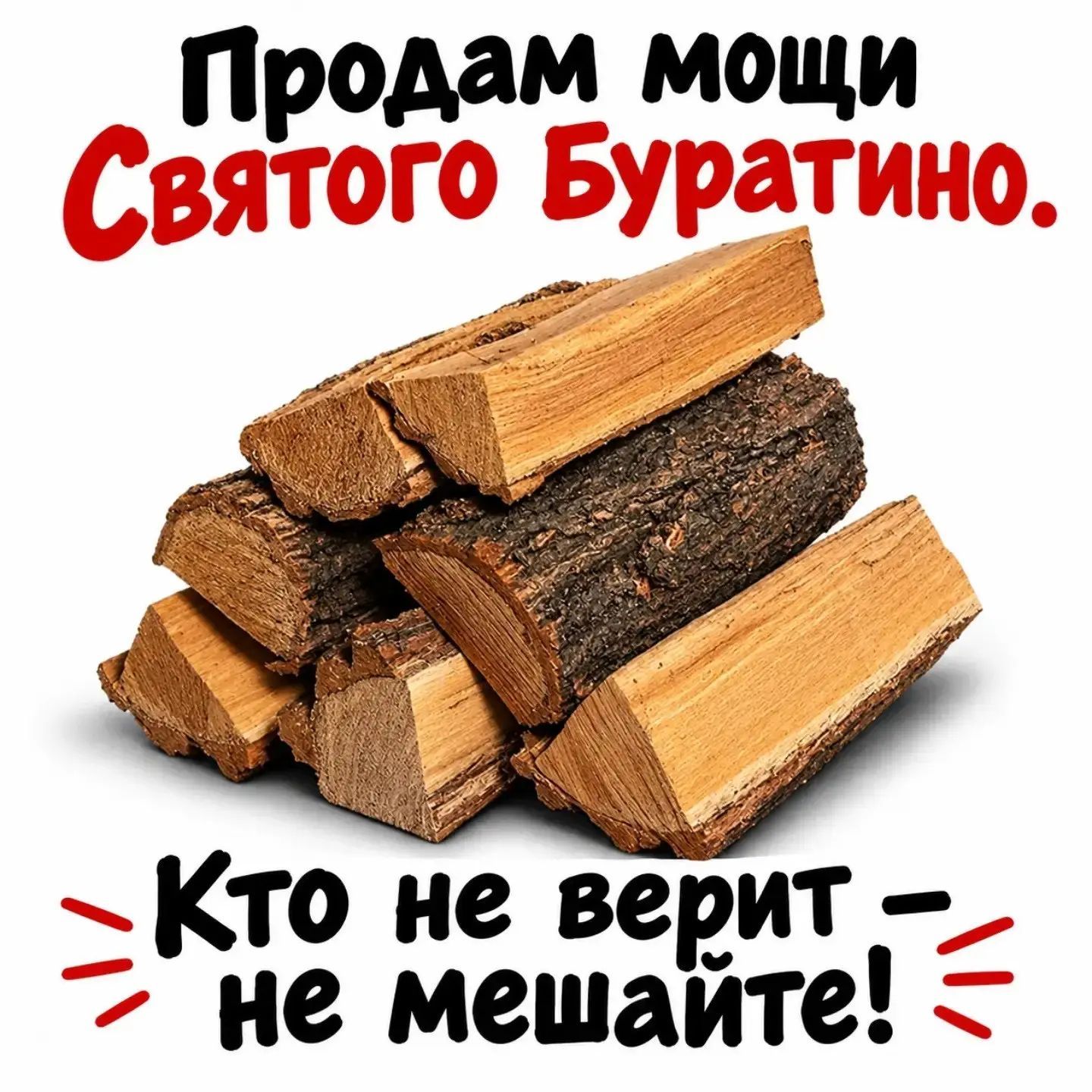 Продам мощи Святого Буратино. Кто не верит — не мешайте!