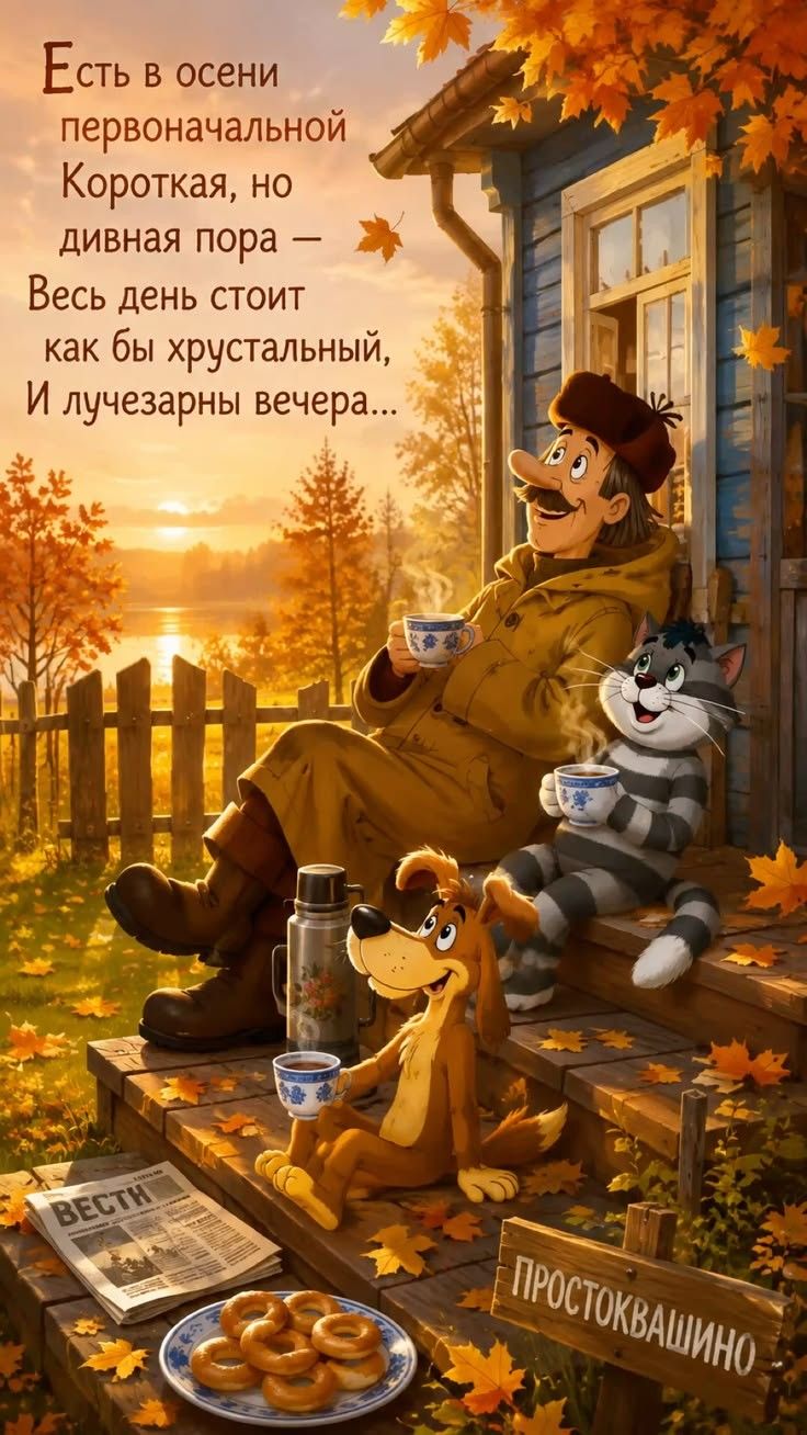 Есть в осени первоначальной Короткая, но дивная пора — Весь день стоит как бы хрустальный, И лучезарны вечера... ВЕСТИ ПРОСТОКВАШИНО