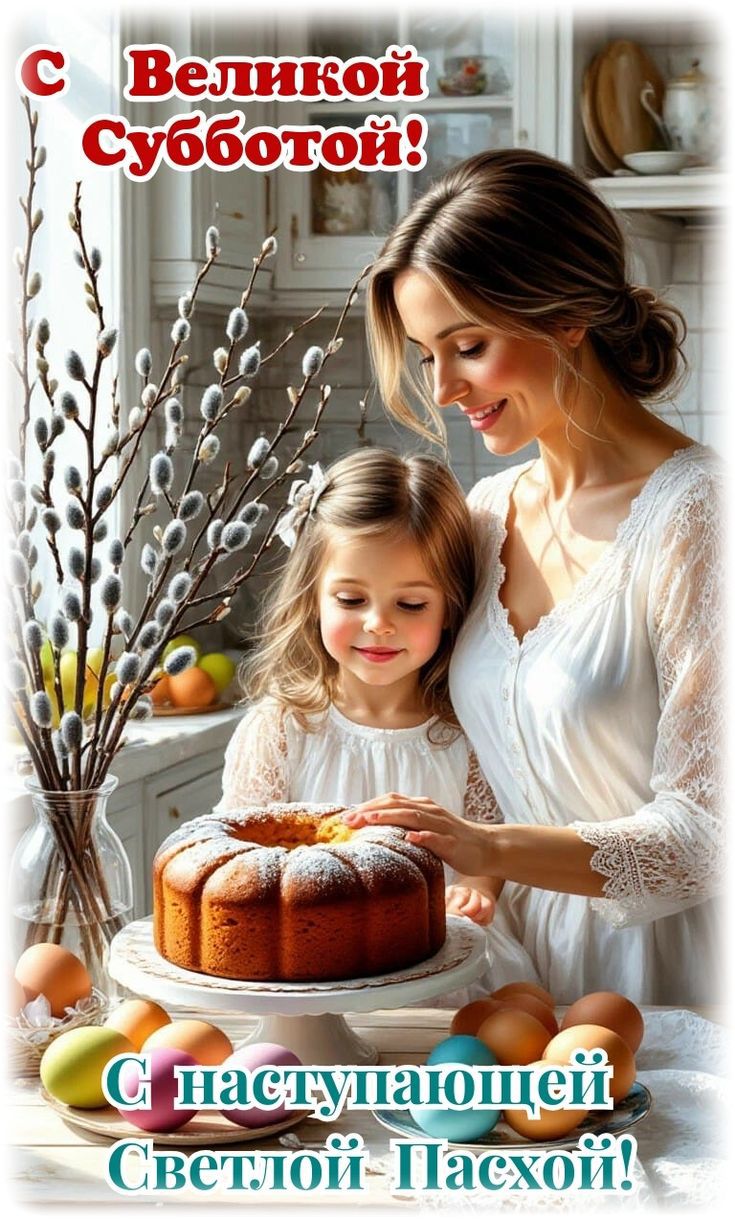 С Великой Субботой! С наступающей Светлой Пасхой!