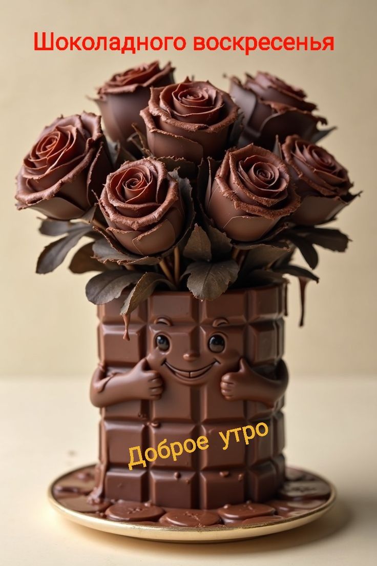 Шоколадного воскресенья Доброе утро