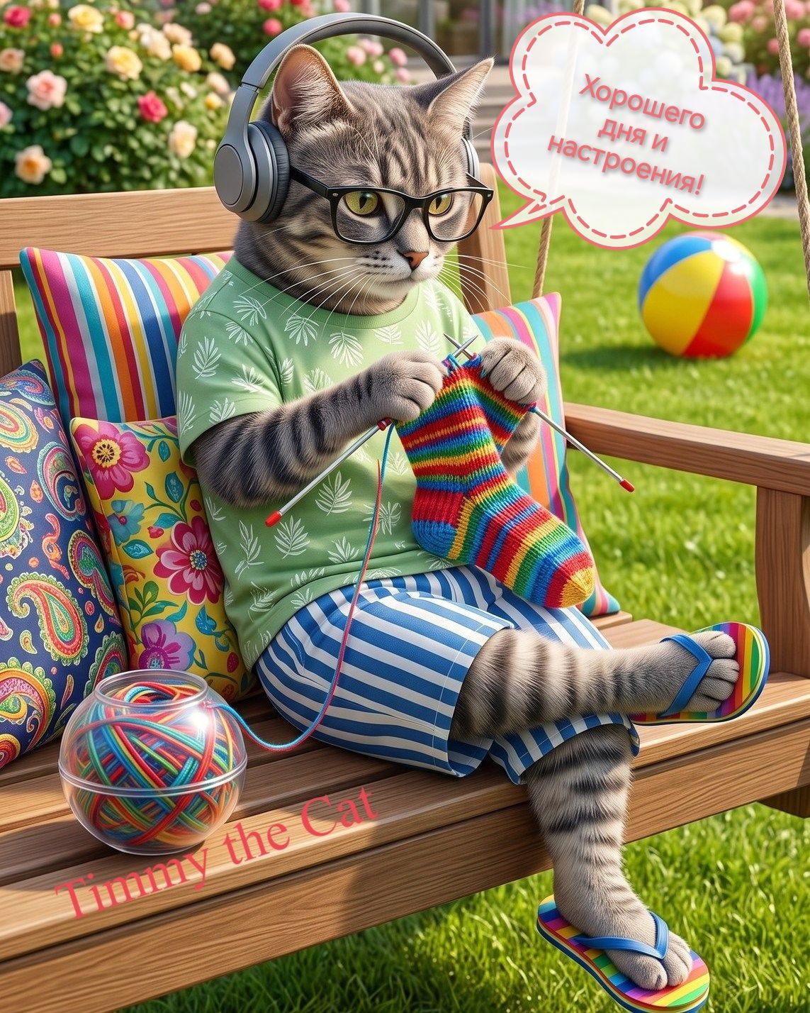 Хорошего дня и настроения! Timmy the Cat