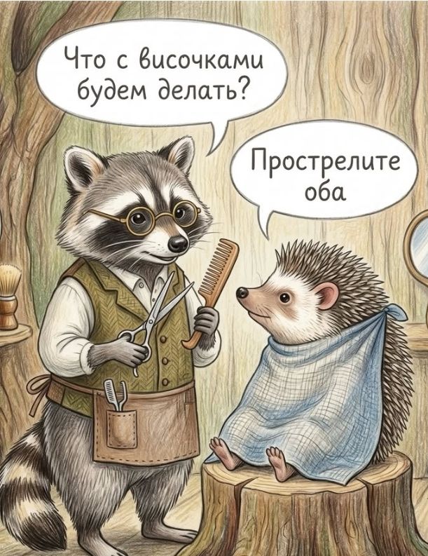 Что с височками будем делать? Прострелите оба
