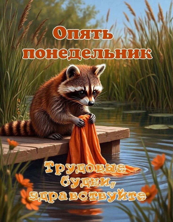 Опять понедельник Трудовые будни, здравствуйте