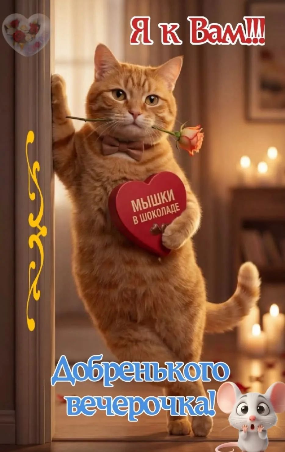 Я к Вам!!! Мышки в шоколаде. Добренького вечерочка!