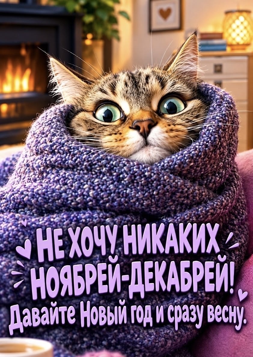 НЕ ХОЧУ НИКАКИХ НОЯБРЕЙ-ДЕКАБРЕЙ! Давайте Новый год и сразу весну.