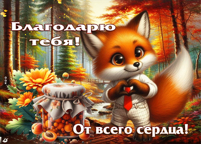 Благодарю тебя! От всего сердца!