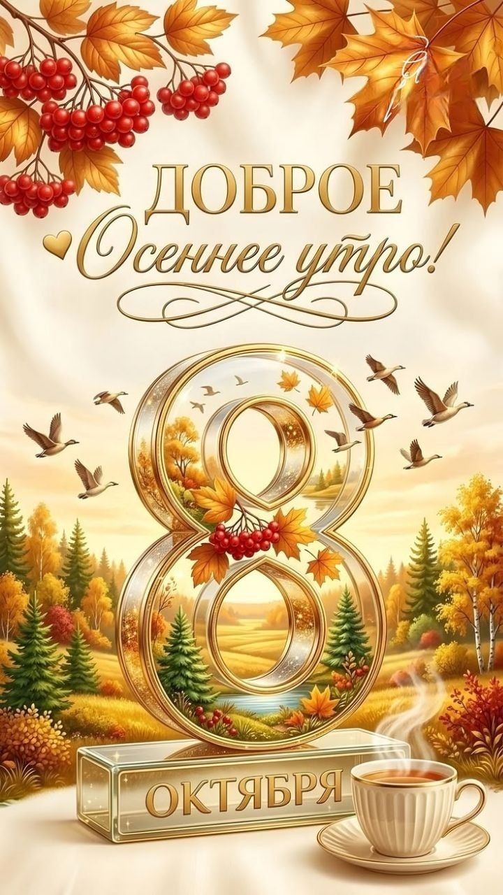 ДОБРОЕ Осеннее утро! 8 ОКТЯБРЯ