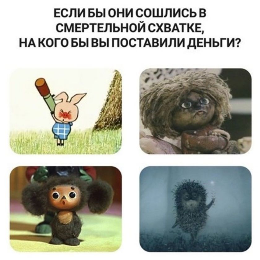 Если бы они сошлись в смертельной схватке, на кого бы вы поставили деньги?