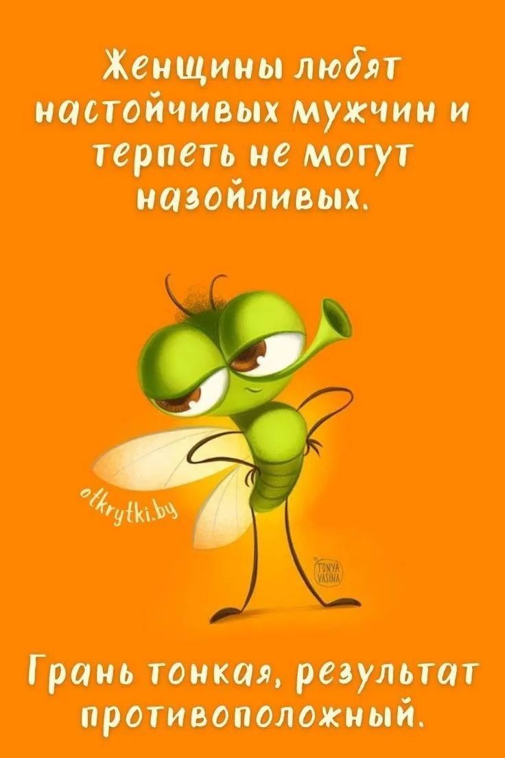 Женщины любят настойчивых мужчин и терпеть не могут назойливых. Грань тонка, результат противоположный.
