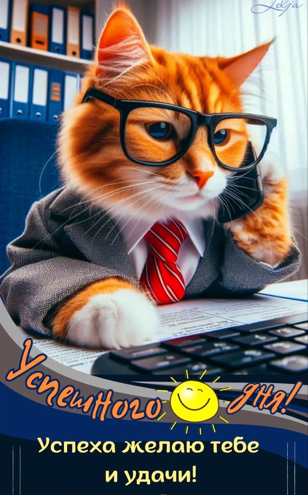 Успешного дня! Успеха желаю тебе и удачи!