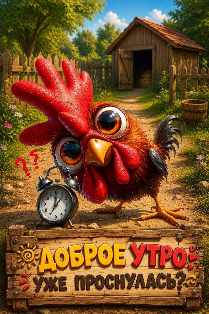 ДОБРОЕ УТРО! УЖЕ ПРОСНУЛАСЬ?
