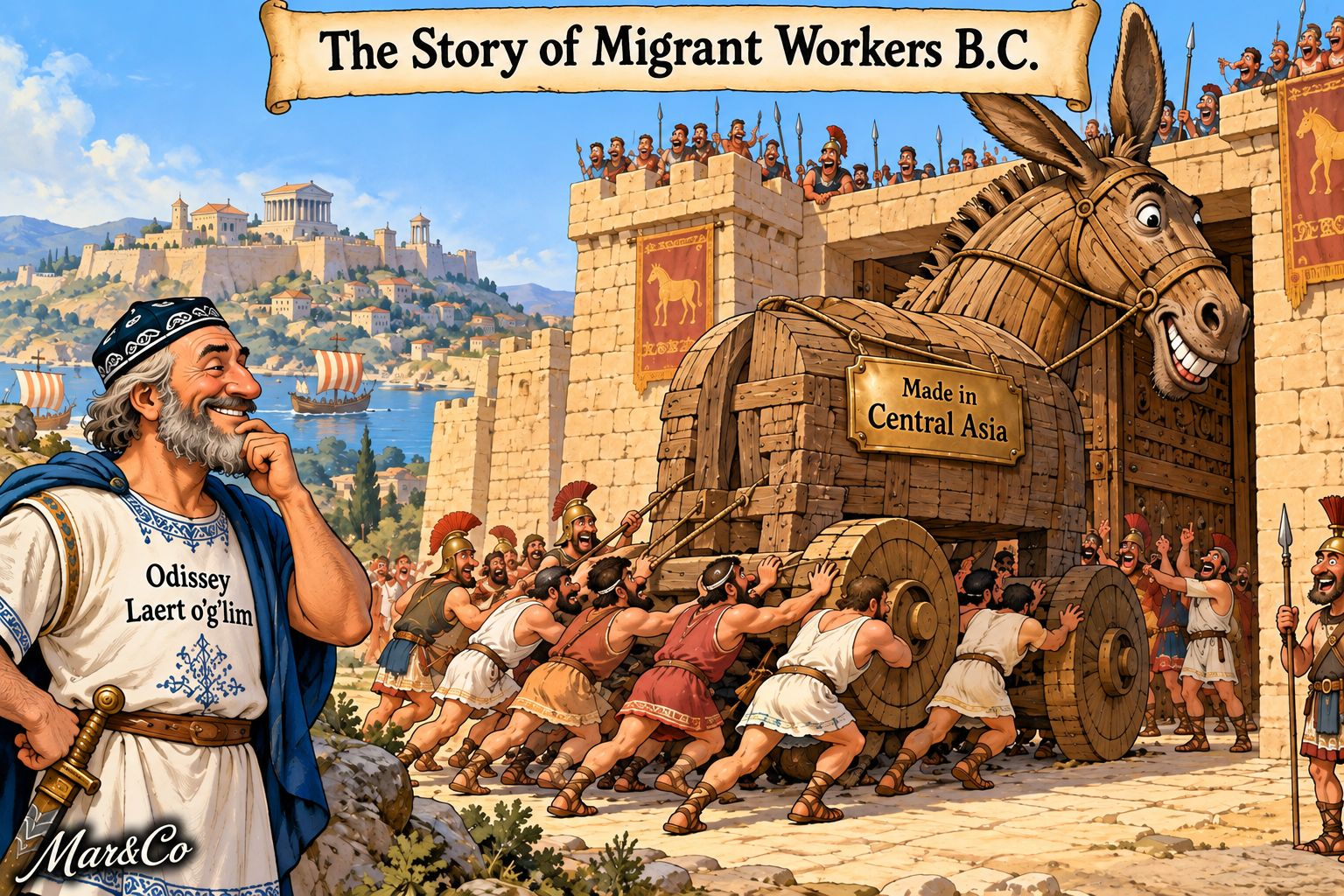 The Story of Migrant Workers B.C., Odissey Laert o'g'lim, Made in Central Asia, Mar&Co