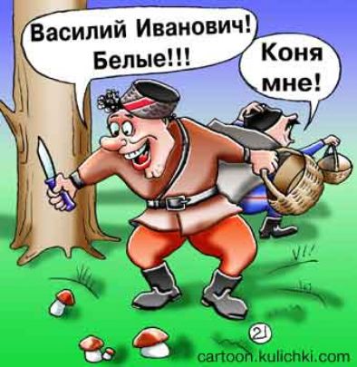 Василий Иванович! Белые!!! Коня мне! cartoon.kulichki.com