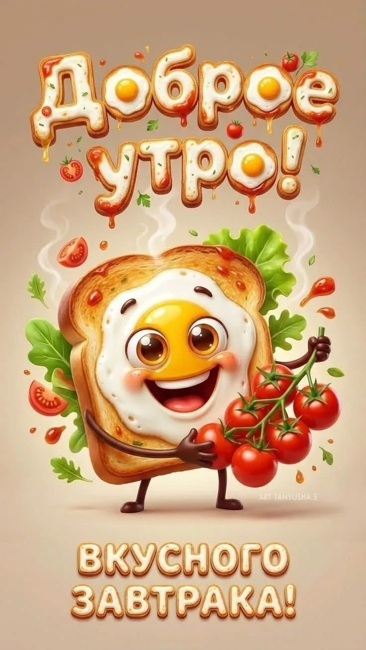 Доброе утро! ВКУСНОГО ЗАВТРАКА!