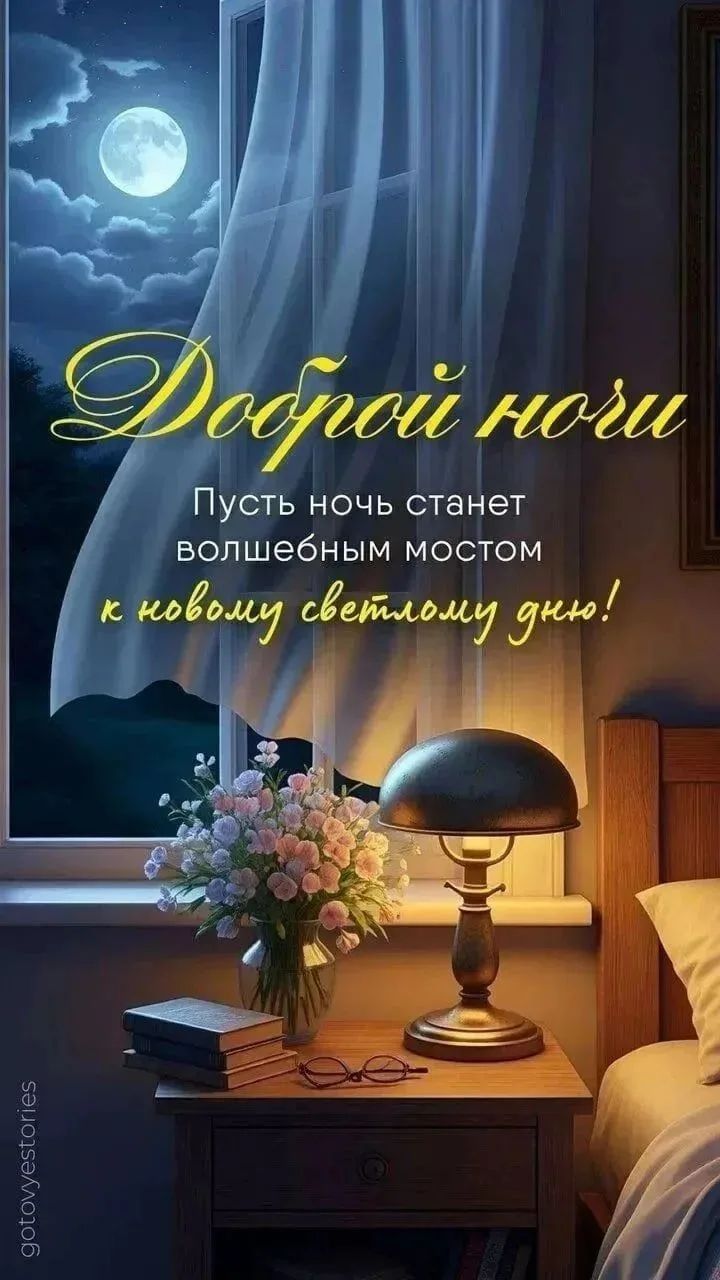 Доброй ночи Пусть ночь станет волшебным мостом к новому светлому дню!
