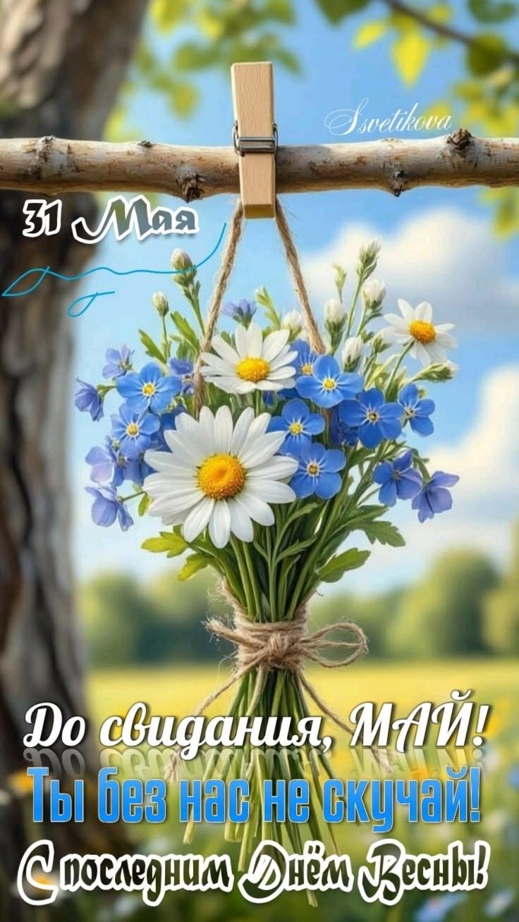 31 Мая Ssvetlikova До свидания, МАЙ! Ты без нас не скучай! С последним Днём Весны!