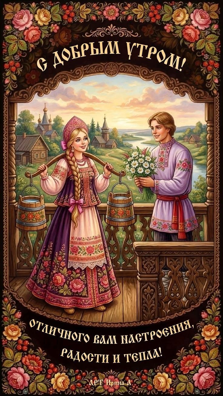 С ДОБРЫМ УТРОМ! ОТЛИЧНОГО ВАМ НАСТРОЕНИЯ, РАДОСТИ И ТЕПЛА! АРТ Ирина А