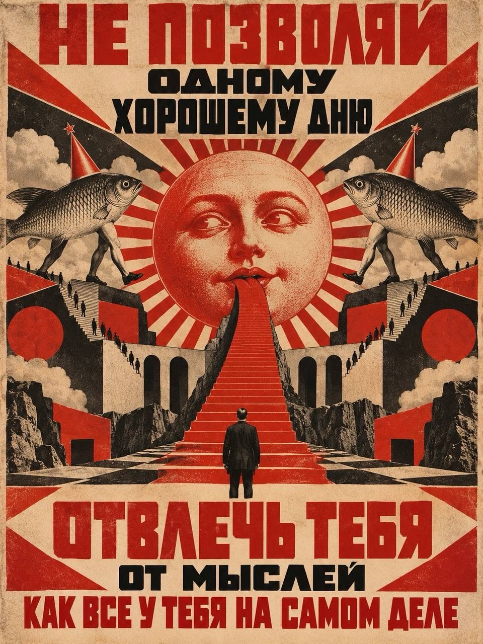 НЕ ПОЗВОЛЯЙ ОДНОМУ ХОРОШЕМУ ДНЮ ОТВЛЕЧЬ ТЕБЯ ОТ МЫСЛЕЙ КАК ВСЕ У ТЕБЯ НА САМОМ ДЕЛЕ
