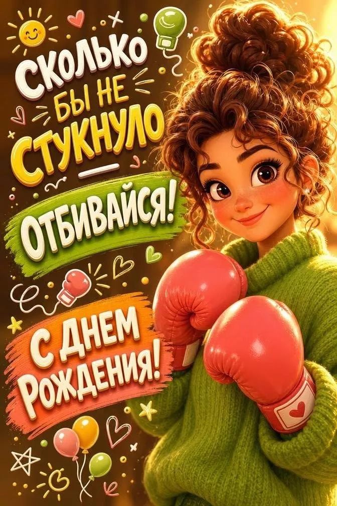 Сколько бы не стукнуло Отбивайся! С Днем Рождения!