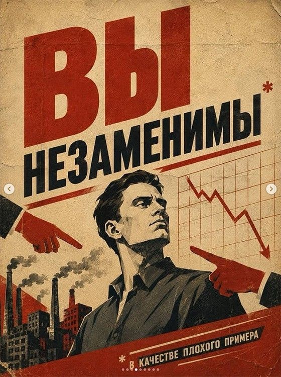 ВЫ НЕЗАМЕНИМЫ. *В качестве плохого примера