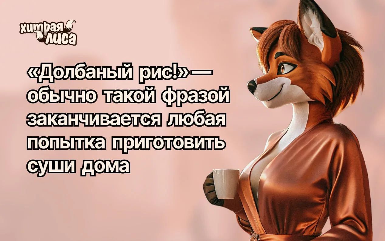 хитрая лиса «Долбаный рис!»— обычно такой фразой заканчивается любая попытка приготовить суши дома