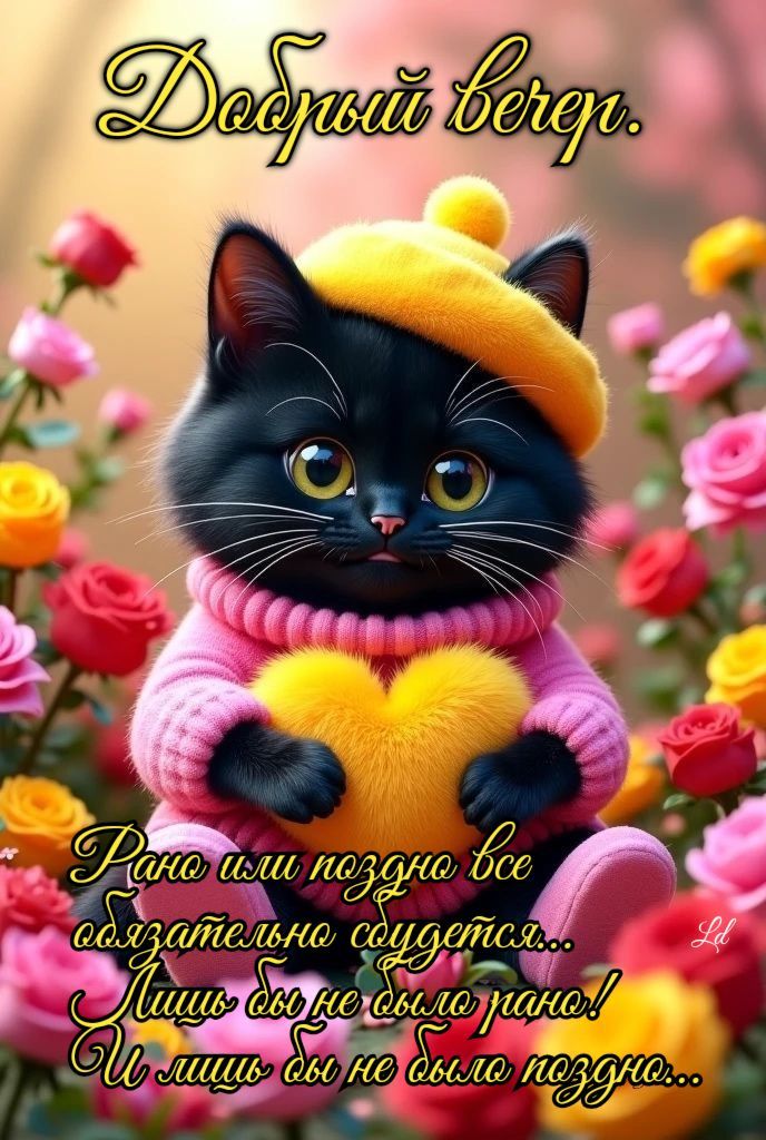 Добрый вечер. Рано или поздно все обязательно сбудется... Лишь бы не было рано! И лишь бы не было поздно...